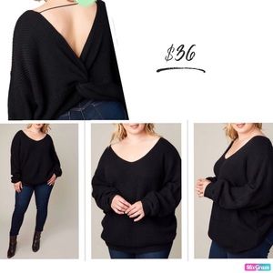 Over sized black sweater 🖤